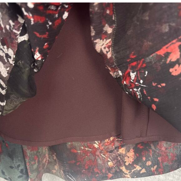 Peruvian Connection Silk Abstract Floral Tunic Blouse SZ 10 Boho Indie Designer - Picture 8 of 8